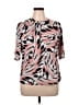 Worthington Pink Short Sleeve Blouse Size XL - photo 1
