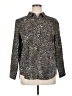 Chico's Animal Print Black Long Sleeve Blouse Size XL (3) - photo 1