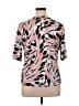 Worthington Pink Short Sleeve Blouse Size XL - photo 2
