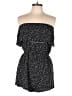 Pins and Needles 100% Rayon Polka Dots Black Romper Size L - photo 1