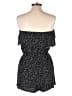 Pins and Needles 100% Rayon Polka Dots Black Romper Size L - photo 2