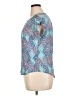 Pink Rose Teal Short Sleeve Blouse Size XL - photo 5