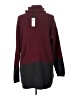 BCBGMAXAZRIA Color Block Burgundy Turtleneck Sweater Size L - photo 2