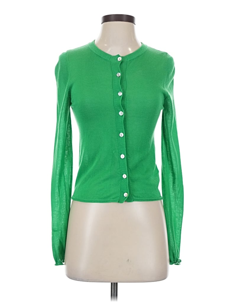 Pre-owned Jumper 1234 Cardigan Sweater In Green