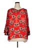 Assorted Brands 100% Polyester Red 3/4 Sleeve Blouse Size 20W - photo 1