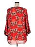 Assorted Brands 100% Polyester Red 3/4 Sleeve Blouse Size 20W - photo 2