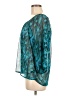 Express 100% Polyester Teal 3/4 Sleeve Blouse Size M - photo 5