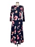 Talbots Floral Blue Casual Dress Size 8 - photo 1
