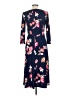 Talbots Floral Blue Casual Dress Size 8 - photo 2