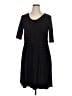 Catherines Houndstooth Black Casual Dress Size 1X - photo 1