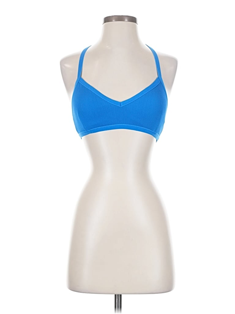 Pre-owned Koral Tank Top Blue Halter Neckline Tops