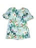 Assorted Brands Teal Short Sleeve Blouse Size 7 - 8 - photo 1