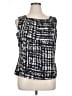 St. John Black Sleeveless Blouse Size 16 - photo 1