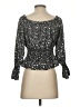 Love Tree 100% Polyester Black 3/4 Sleeve Blouse Size S - photo 2