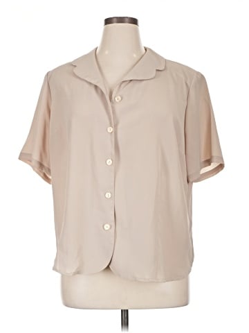 Impressions Short Sleeve Blouse (view 1)