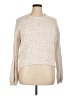 Yes Lola Metallic Ivory Pullover Sweater Size XL - photo 1