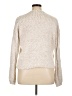 Yes Lola Metallic Ivory Pullover Sweater Size XL - photo 2