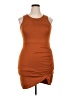 Unbranded 100% Polyester Orange Cocktail Dress Size XXL - photo 1