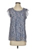 Assorted Brands 100% Polyester Blue Short Sleeve Blouse Size S - photo 1