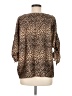 MICHAEL Michael Kors 100% Polyester Brown 3/4 Sleeve Blouse Size M - photo 2
