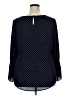 In every Story 100% Polyester Polka Dots Blue Long Sleeve Blouse Size XXL (estimated) - photo 2