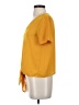 Madewell 100% Polyester Yellow Short Sleeve Blouse Size XXS - photo 5