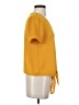 Madewell 100% Polyester Yellow Short Sleeve Blouse Size XXS - photo 4