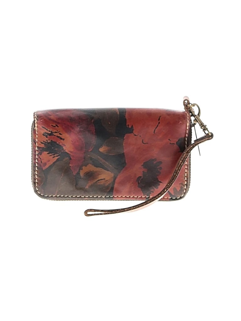 Pre-owned Patricia Nash Leather Wristlet In Red
