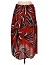 Evereve 100% Rayon Print Red Casual Skirt Size S - photo 2