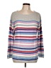 Talbots Stripes Gray Pullover Sweater Size L - photo 1