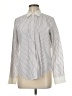 Chaps 100% Cotton Stripes Ivory Long Sleeve Button-Down Shirt Size M - photo 1
