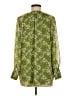 LC Lauren Conrad 100% Polyester Green 3/4 Sleeve Blouse Size M - photo 2