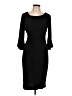 Connected Apparel Solid Black Cocktail Dress Size 10 - photo 1