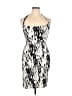 Ann Taylor Graphic Silver Cocktail Dress Size 4 - photo 1