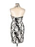 Ann Taylor Graphic Silver Cocktail Dress Size 4 - photo 2