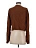 NYTT 100% Rayon Brown Long Sleeve Blouse Size M - photo 2