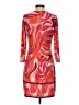 Ali Ro Print Orange Cocktail Dress Size 4 - photo 2