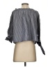 American Eagle Outfitters Gray 3/4 Sleeve Blouse Size XS - photo 2
