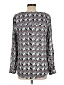 Candie's 100% Polyester Silver Long Sleeve Blouse Size L - photo 2