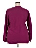 Lands' End 100% Polyester Burgundy Long Sleeve Blouse Size 18 - photo 2