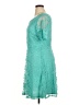Wrapper Teal Cocktail Dress Size 1X - photo 5