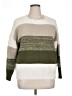 Andree by UNIT Color Block Green Pullover Sweater Size 1X - photo 1
