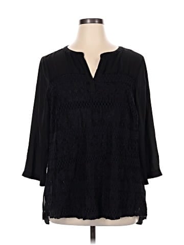 Sharagano 3/4 Sleeve Blouse (view 1)