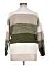 Andree by UNIT Color Block Green Pullover Sweater Size 1X - photo 2