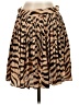 J.Crew 100% Polyester Animal Print Brown Casual Skirt Size 2 - photo 1