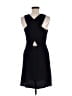 Ann Taylor LOFT 100% Polyester Solid Black Cocktail Dress Size 6 - photo 2