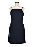 Bebe 100% Polyester Solid Blue Cocktail Dress Size L - photo 1