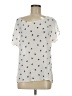 Ella Moss 100% Rayon Polka Dots Silver Short Sleeve T-Shirt Size M - photo 2