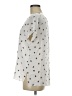 Ella Moss 100% Rayon Polka Dots Silver Short Sleeve T-Shirt Size M - photo 4