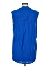 Indigo 100% Rayon Blue Sleeveless Button-Down Shirt Size S - photo 2